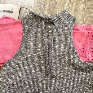 Grey Gymshark Crop Top